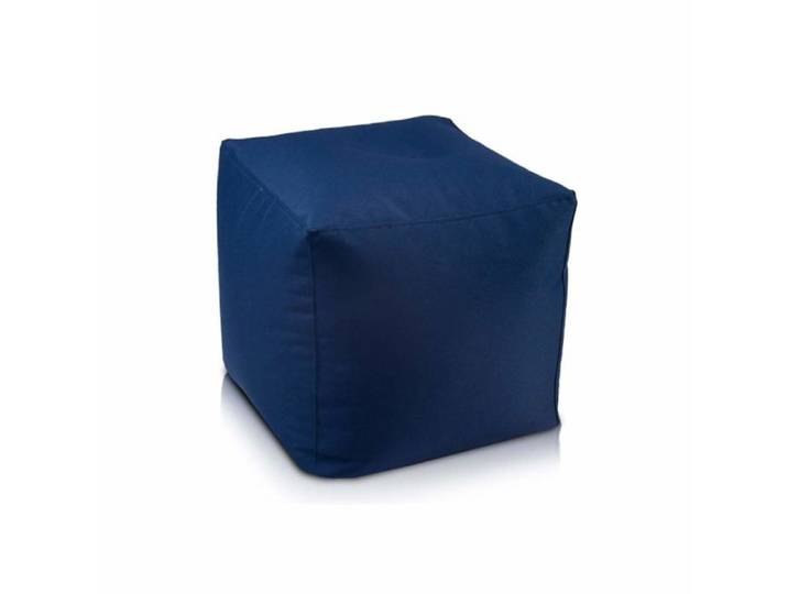 Cube S Pouf Repose-Pieds extérieur en Polyester imperméable avec billes 37x37x37 Cm M8 Ecopuf
