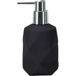 Kleine Wolke Seifenspender Crackle Schwarz 8x17x8cm/ 300ml