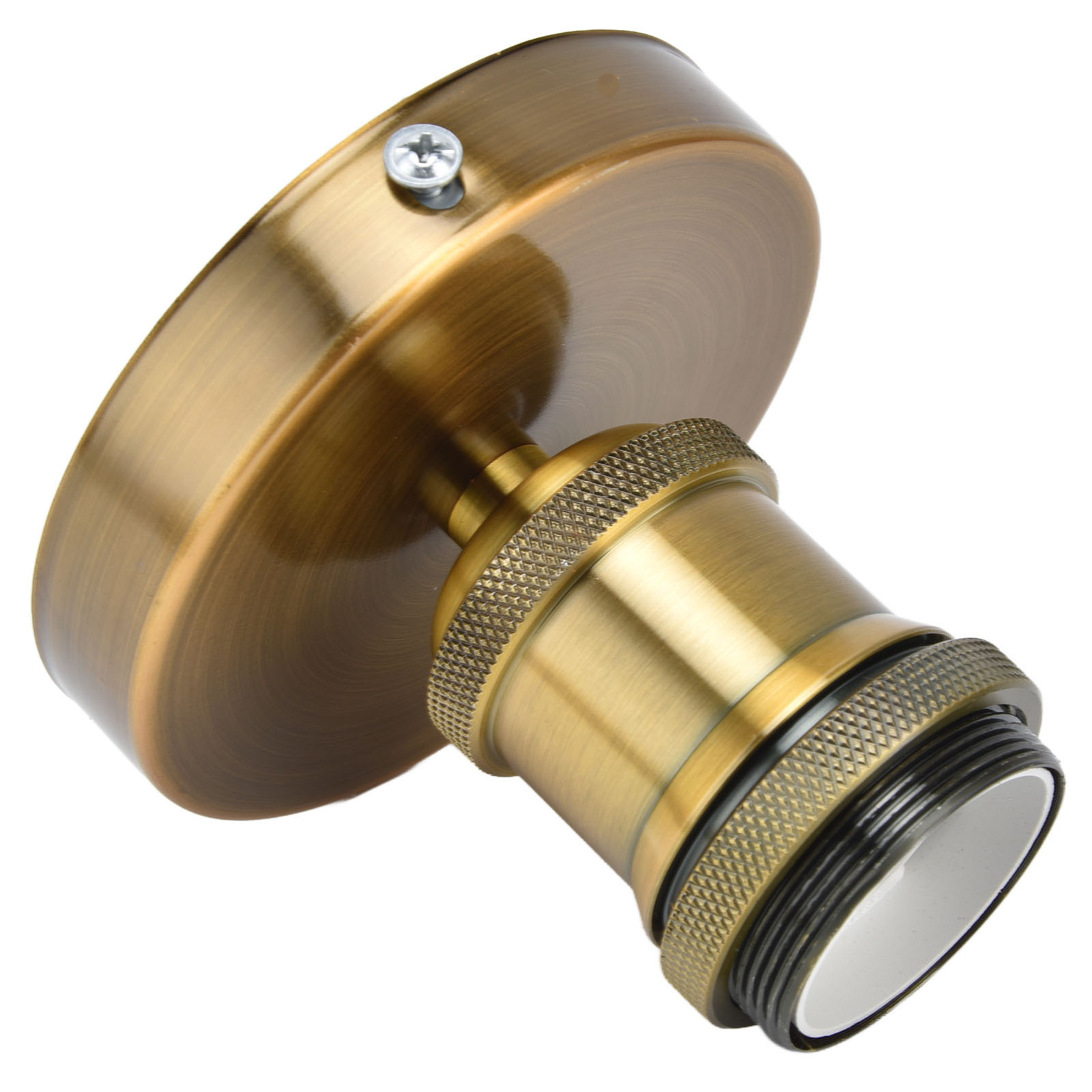 Cocosity Vintage E26 E27 lampfitting voor plafondlamp met accessoires, antiek goud