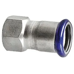 Edelstahl Pressfitting M-Kontur Übergangsmuffe 35 mm x 1 1/2"