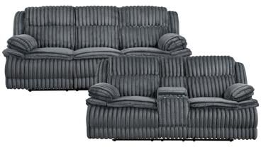 Fremont & Park Medora Corduroy 2-Piece Manual Reclining Living Room Sofa Set