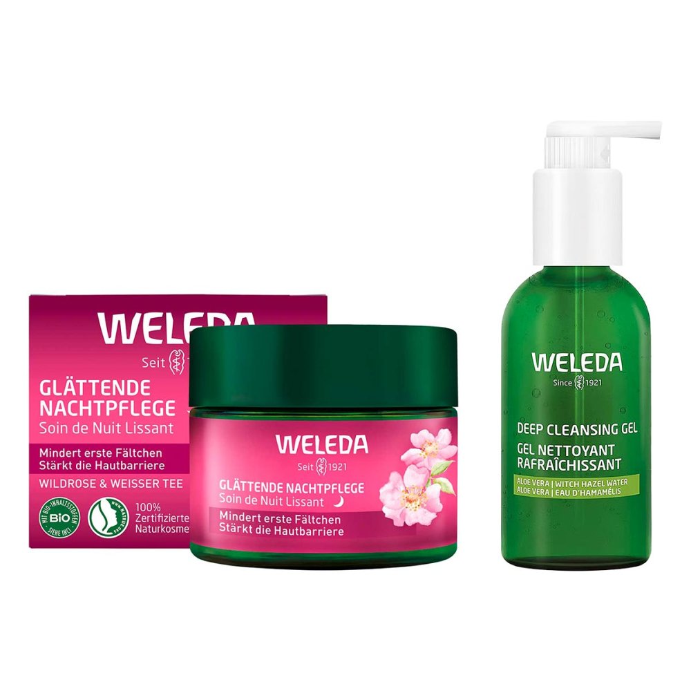 Glättende Nachtpflege Wildrose & Deep Cleansing Gel 08108658