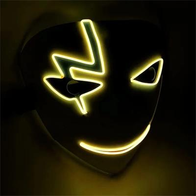 Inspired Living GlowGrin LED Clown Mask Light Up LED Clown Mask For Halloween, Cosplay & Scary Party Costumes e