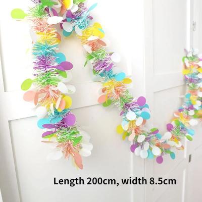 Inspire Essentials 70.8 Inch Faux Eucalyptus Garland With White Flowers Artificial Greenery For Home And Event Decor 5