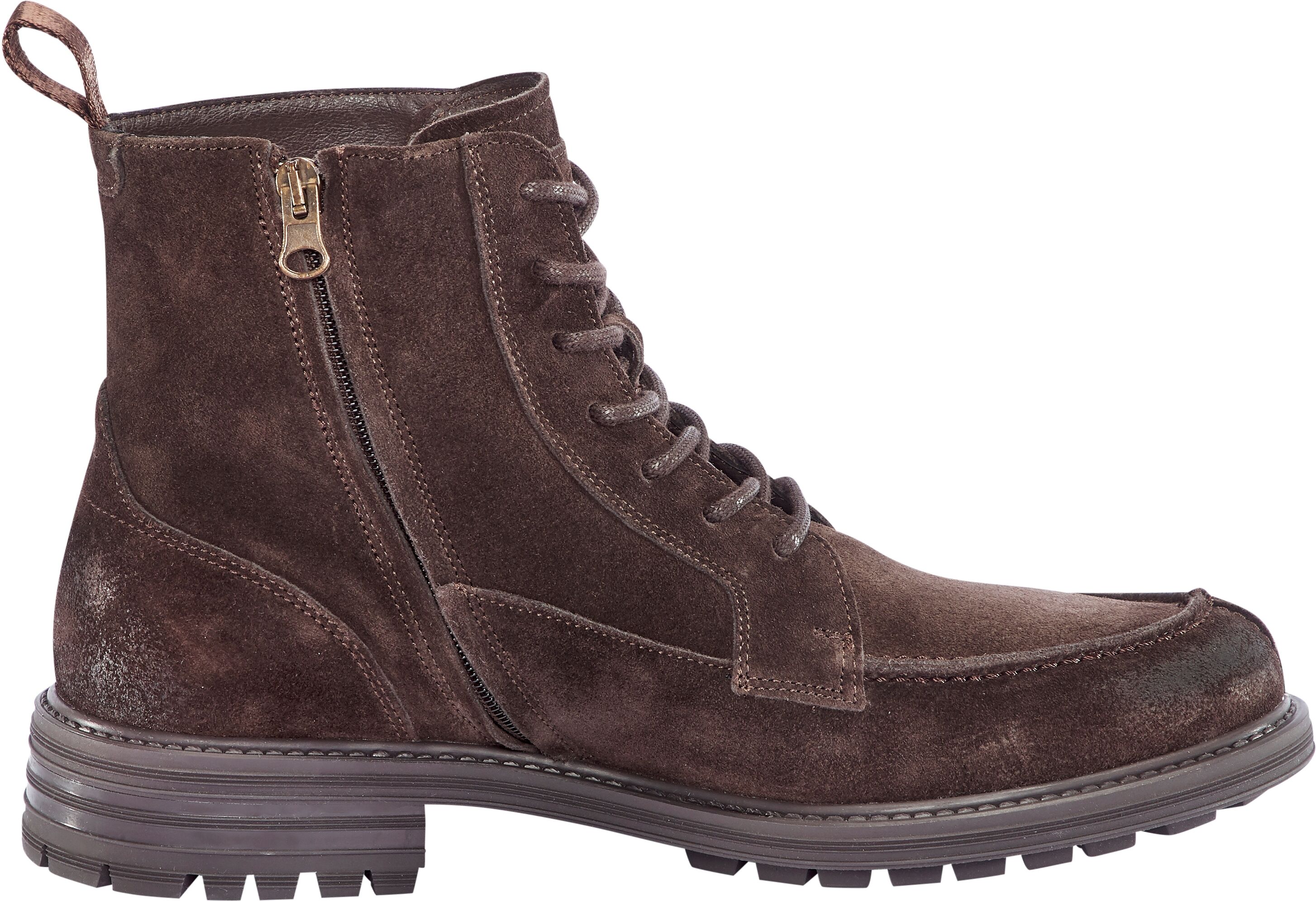 Winterboots PANTOFOLA D´ORO "SONDRIO HIGH", Herren, Gr. 42, Leder, braun (schwarz braun), Schuhe Winterboots, Winterschuhe, Winterstiefel, Snowboots