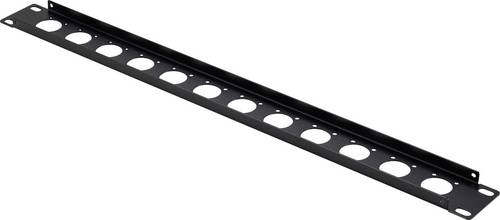 Renkforce 12 Port Netzwerkschrank-Geräteboden 483mm (19") 1 HE Schwarz