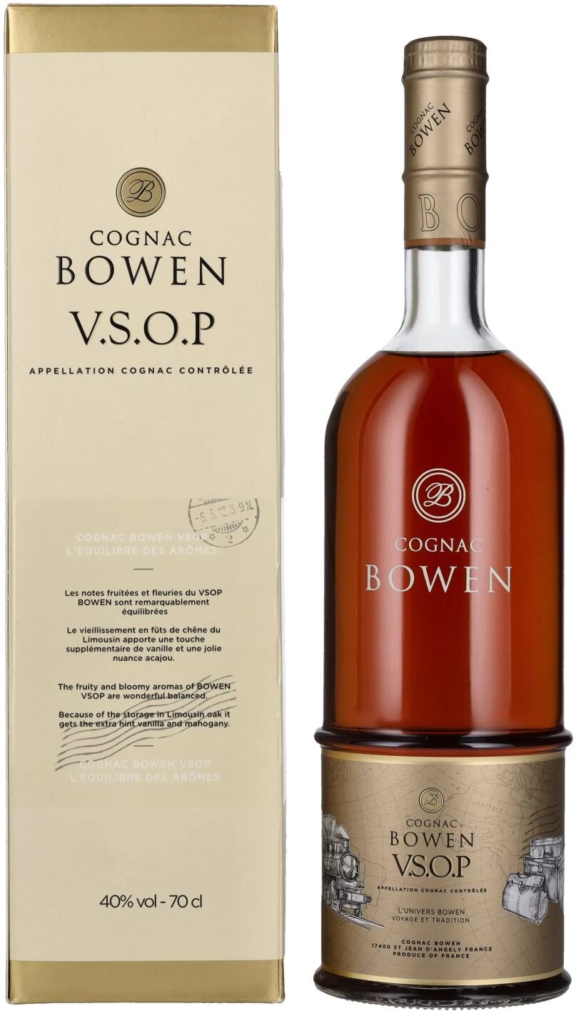 Bowen Cognac Cognac Bowen V.S.O.P. 40% Vol. 0,7l in Geschenkbox
