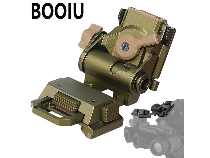 Support de casque tactique BOOIU L4G24 NVG, support métallique, accessoires de casque pour lunettes PVS15/18, support de vision nocturne