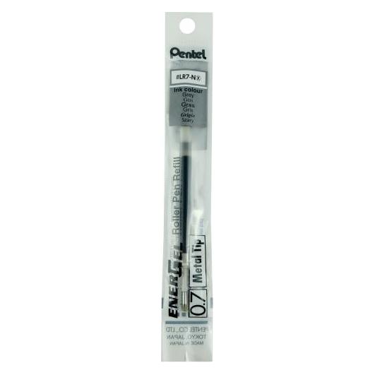 Pentel 12 LR7 Gelschreiberminen grau (12x) (LR7-NX)