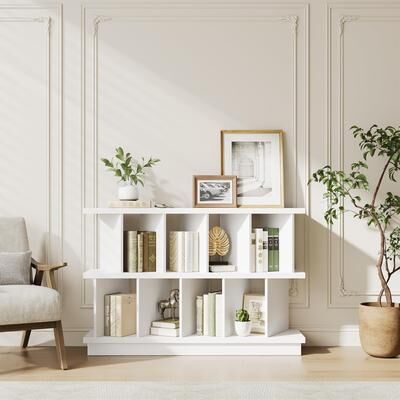 Garvee 8-Cube Open Storage Bookshelf w/ 10 Removable Panels