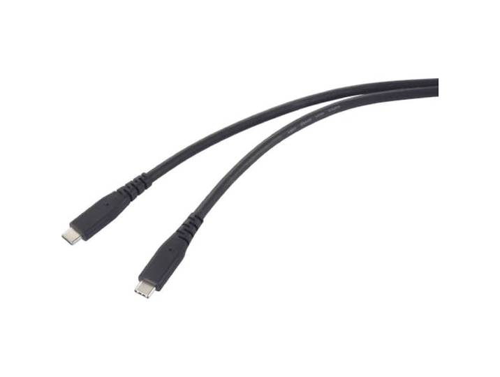 Renkforce RF-6662038 USB-C-kabel USB 4.0 USB-C 0.50 m Zwart TPE-mantel