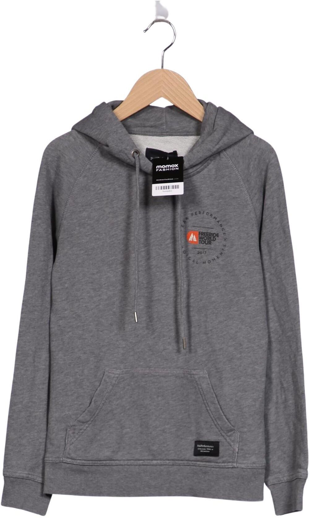 Peak Performance Damen Kapuzenpullover, Grau, Gr. XS, Baumwolle - Second Hand