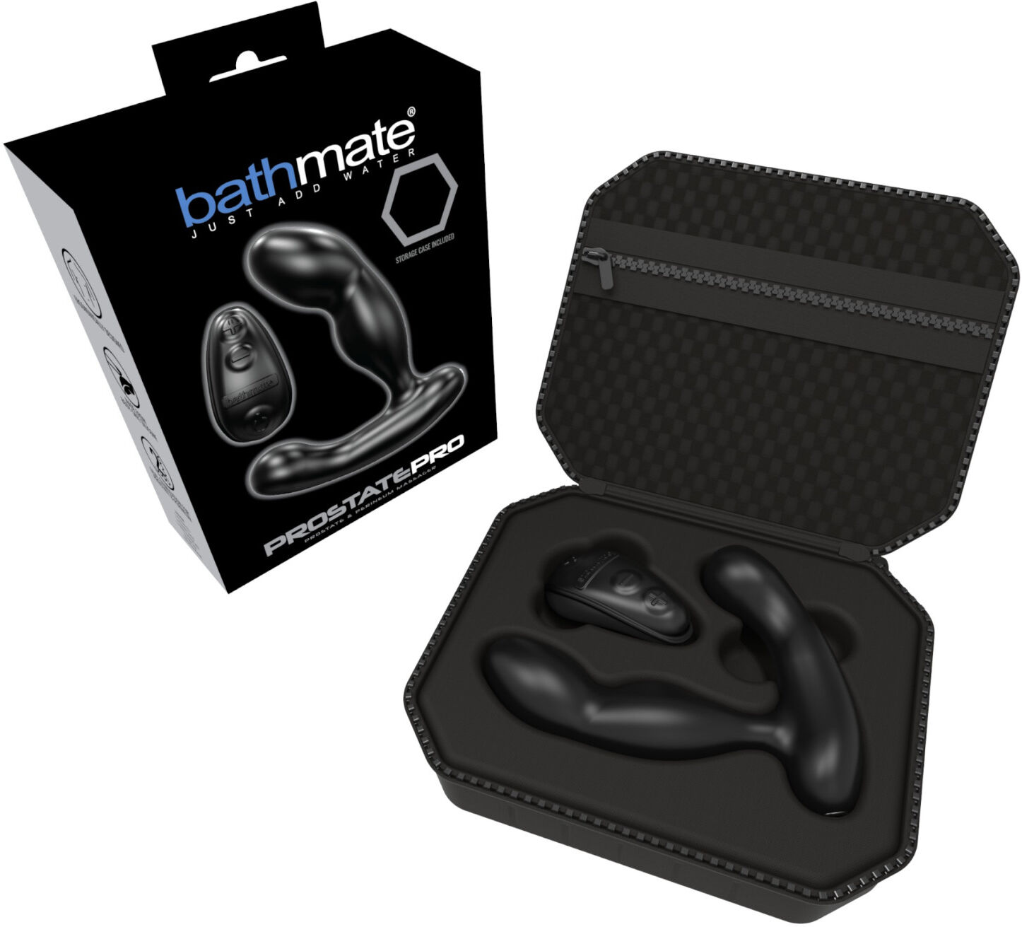 Bathmate Prostate Pro - rechargeable prostate vibrator (silver)