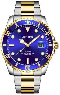 Everyday Crate OCHSTIN Executive Waterproof Luminous Steel Strap Men Watch blue+gold