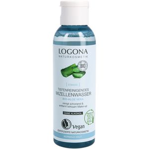 Logona Mizellenwasser Classic tiefenreinigend, alkoholfrei, mit Bio-Aloe Vera, für empfindliche und normale Haut, 125 ml