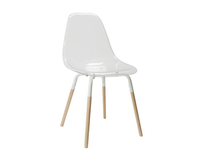 Chaise scandinave transparente