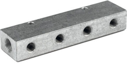Riegler distributeur à bandes sorties d'un côté entrée 2x1/4 sortie 4x1/8 (VT 15104)
