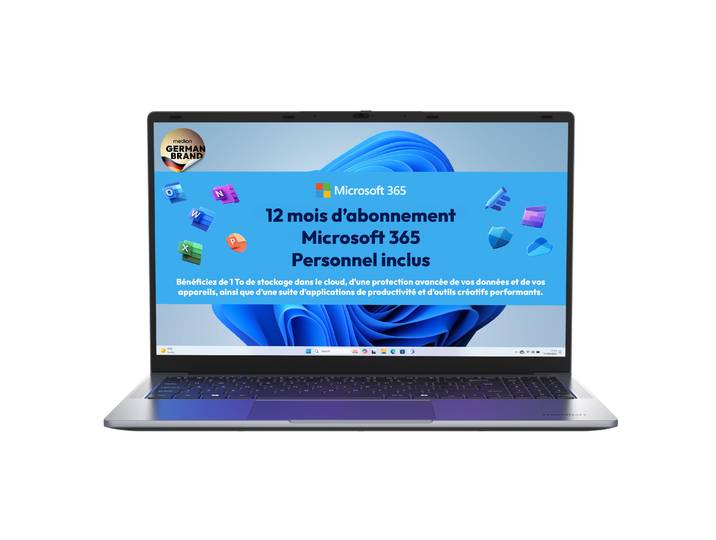 PC portable 15,6'' Intel N100 E15223 MEDION