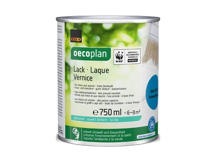 Oecoplan Lack glänzend Himmelsblau 750 ml