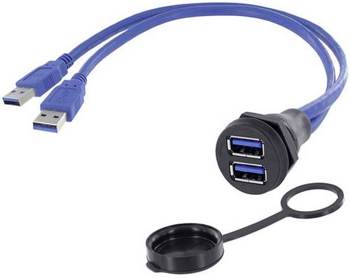 Encitech 2 x USB 3.0 Buchse A Chassisbuchse, Einbau 1310-1029-01 M22 1310-1029-01 Inhalt: 1St.