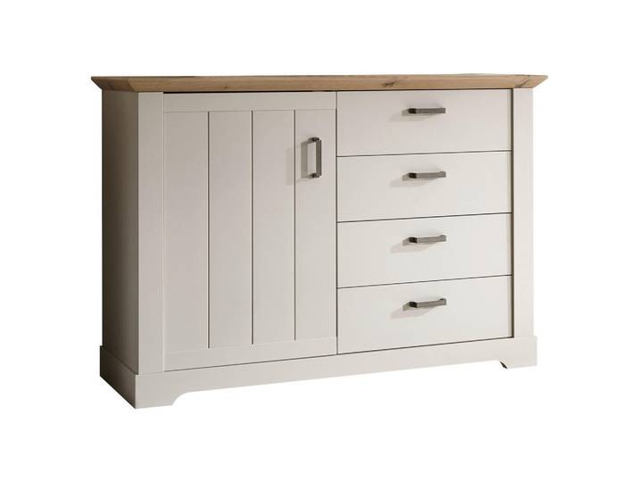 Landscape Sideboard, Champagner, Eiche Artisan, 1 Fächer, 4 Schublade(n) Schubladen, 128x88x42 cm, Beimöbel erhältlich, stehend, Wohnzimmer, Kommoden & Sideboards, Sideboards
