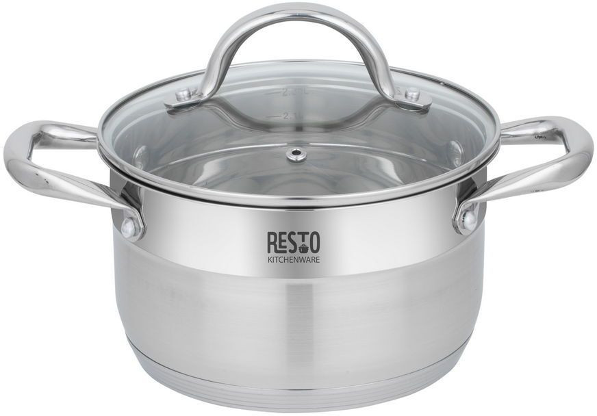Resto Kitchenware Rigel Ronde Schaal van Roestvrij Staal, 2,7 liter