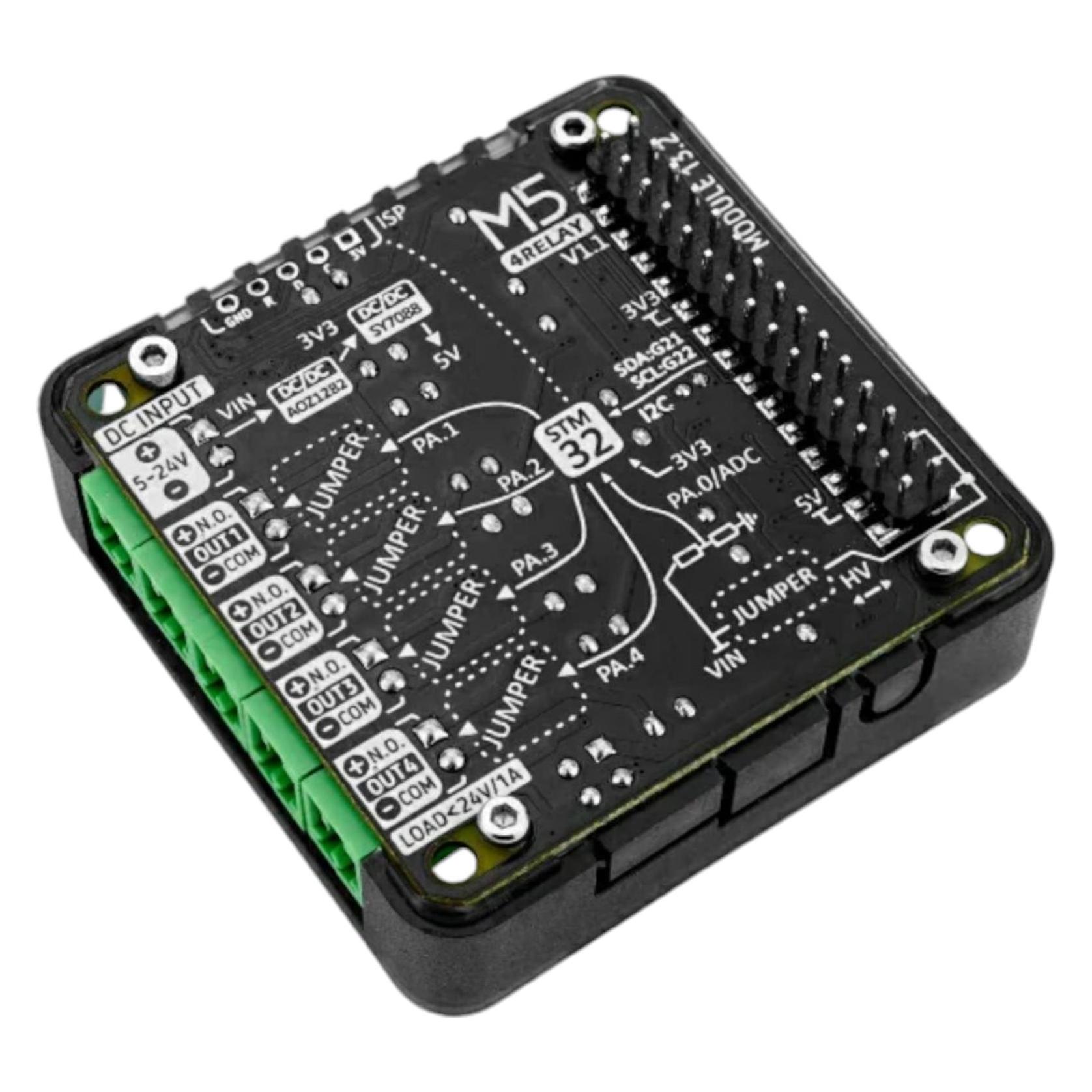 M5Stack 4-Kanal Relais Modul 13.2 V1.1 (43146674)