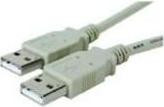 MicroConnect USB-A naar USB-A kabel, USB 2.0, 1 meter, grijs