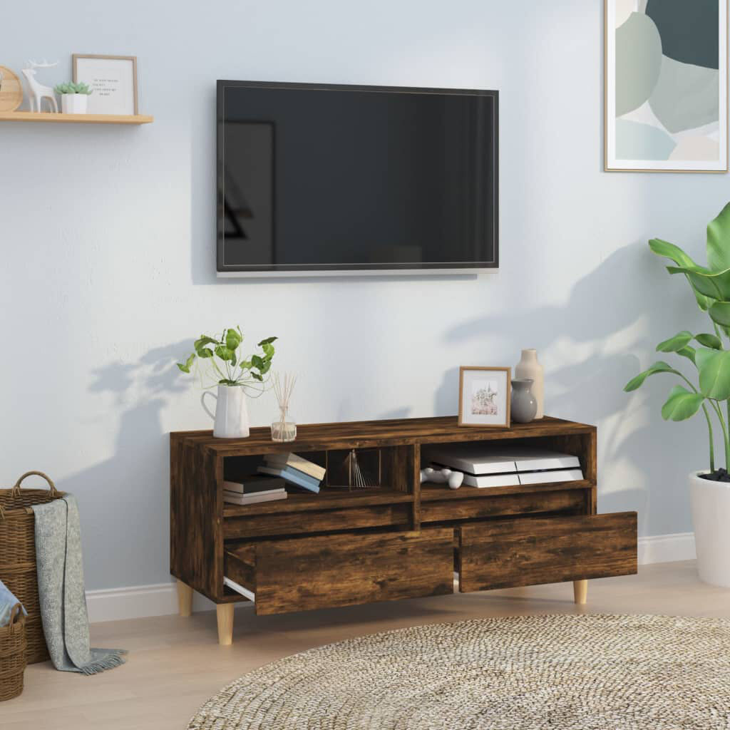 Alpen Home Howie TV Cabinet 100x34,5x44,5 cm Engineered Wood Smoked Oak
