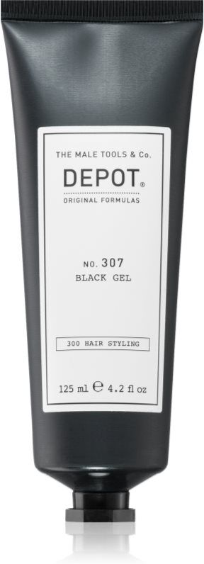 DEPOT 300 HAIR STYLING NO. 307 BLACK GEL gel coiffant pour cheveux foncés 125 ml