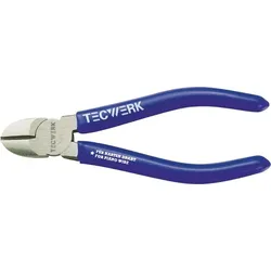 Tecwerk Seitenschneider L.140mm Kopf pol.Ku.-Überzug
