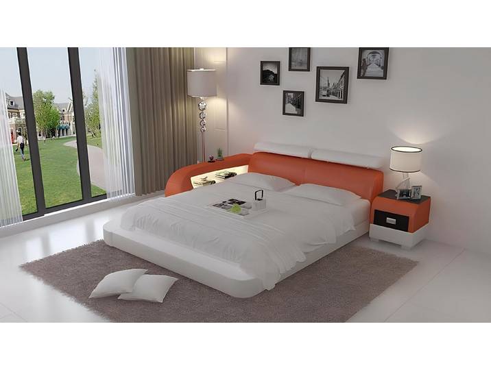 Xlmoebel Bett Luxuriöses Polsterbett mit USB-Anschluss und elegantem Design (Bett, Bett), Hergestellt in Europa