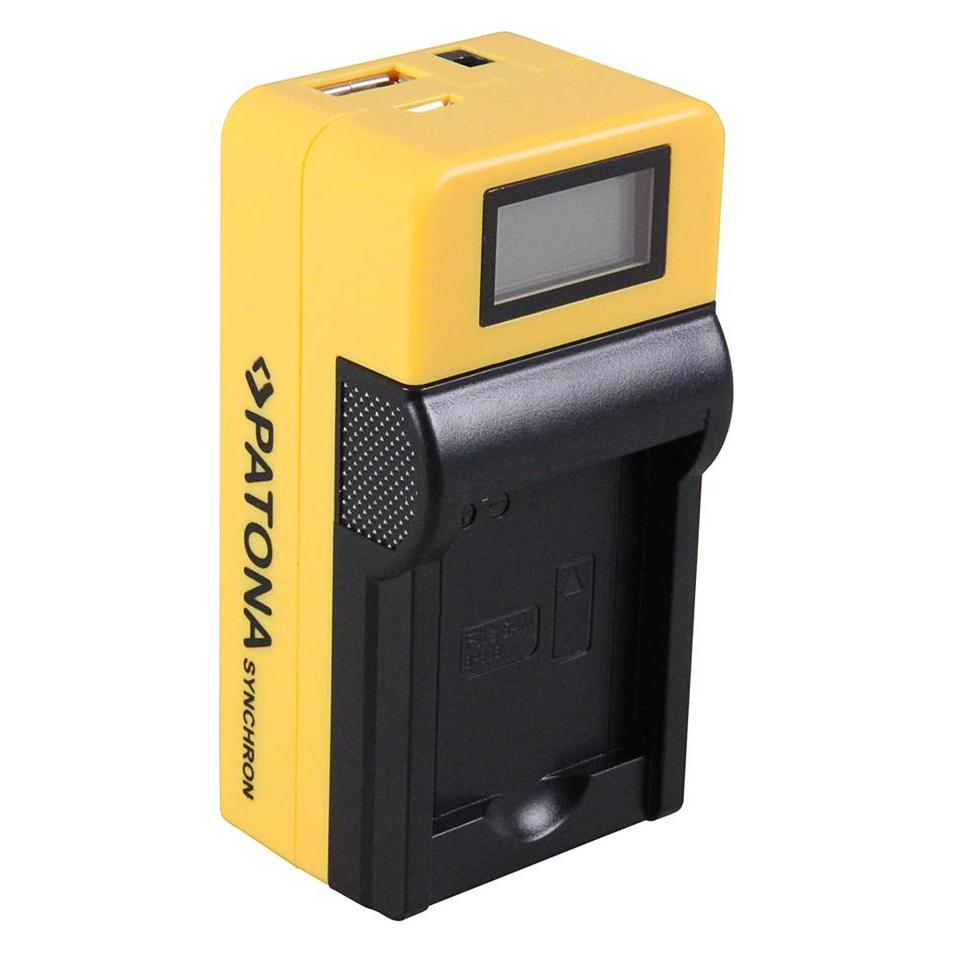 Patona Synchron USB Ladegerät f. Samsung BP88B BP-88B mit LCD-Display (Kamera Akku Ladegerät) (34355086)