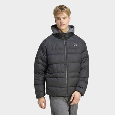 Outdoorjacke ADIDAS SPORTSWEAR "ESSENTIALS, VERSTAUBAR", Herren, Gr. XXL, schwarz, Obermaterial: 100% Polyester, Jacken Outdoorjacke