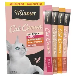 Miamor Cat Cream Vielfalt 24x16g MP Katzensnack