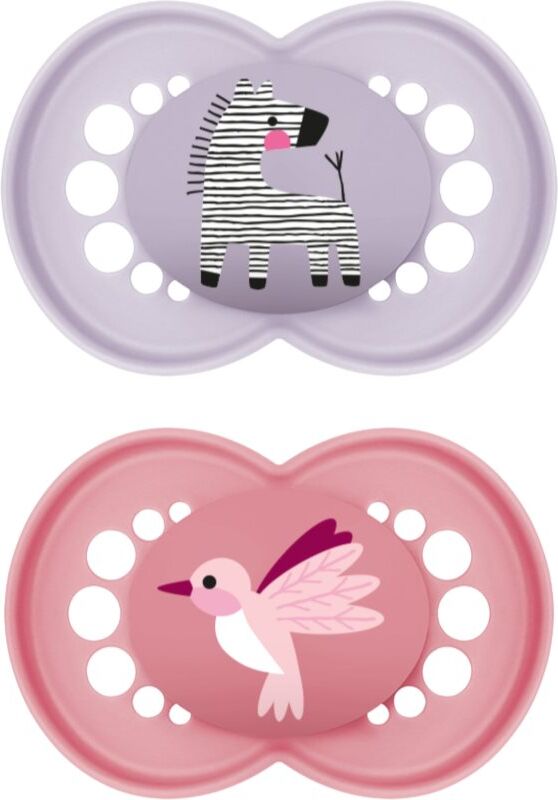 MAM Original 6+ months tétine Purple/ Pink 2 pcs