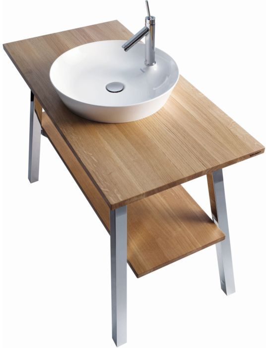 Duravit Cape Cod Aufsatz-Waschbecken 23284800001 Ø 48cm, mit Hahnloch, ohne Überlauf, Weiß WonderGliss
