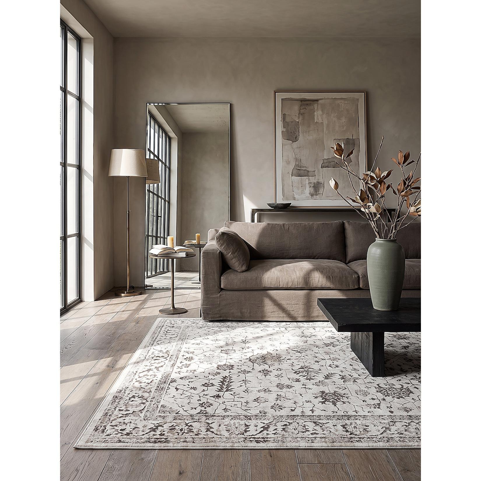 Teppich Kurzflor Creme 160x230 cm - KAVALA Kadima Design
