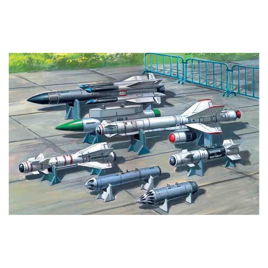 ICM Soviet Air-to-Surface Armament (X-29T,X-31P,X-59M missiles, B-13L, B-8M1 rockets containers, KAB-500 (72213)