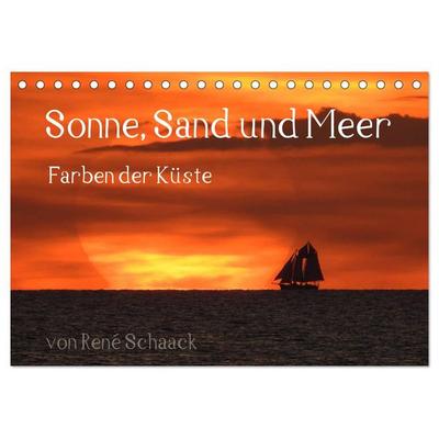 Sonne, Sand und Meer. Farben der Küste (Tischkalender 2026 DIN A5 quer), CALVENDO Monatskalender
