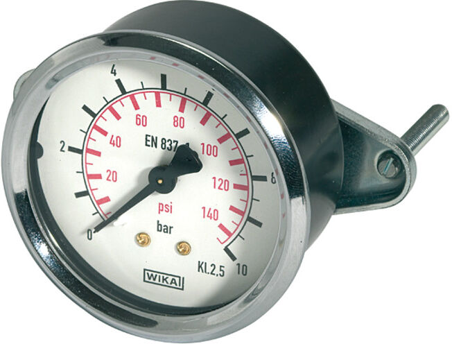 Riegler Standardmano, anneau frontal triangulaire, G 1/4 arrière, 0-160,0 bar, Ø 63 (110.102)