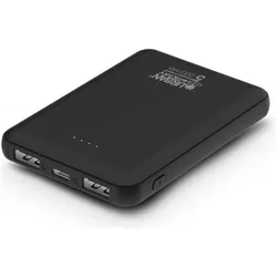 Urban Factory USB-C / USB-A POWERBANK 5000MAH (5000 mAh, 18.50 Wh), Powerbank, Schwarz