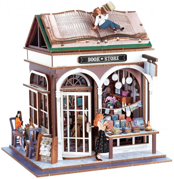 Buki France Maquette en bois 3D Diorama Librairie - Buki