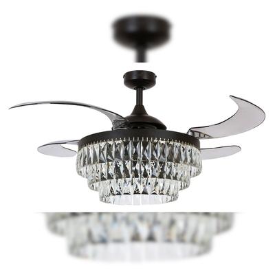 Deckenventilator Fanaway Veil Schwarz mit Licht 122