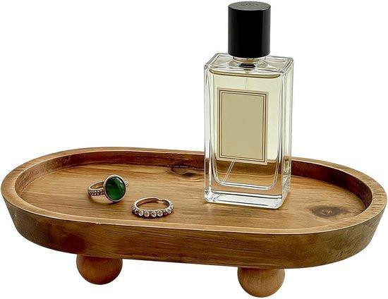 Houten Decoratief Dienblad Ovaal - Houtkleur - 198 cm