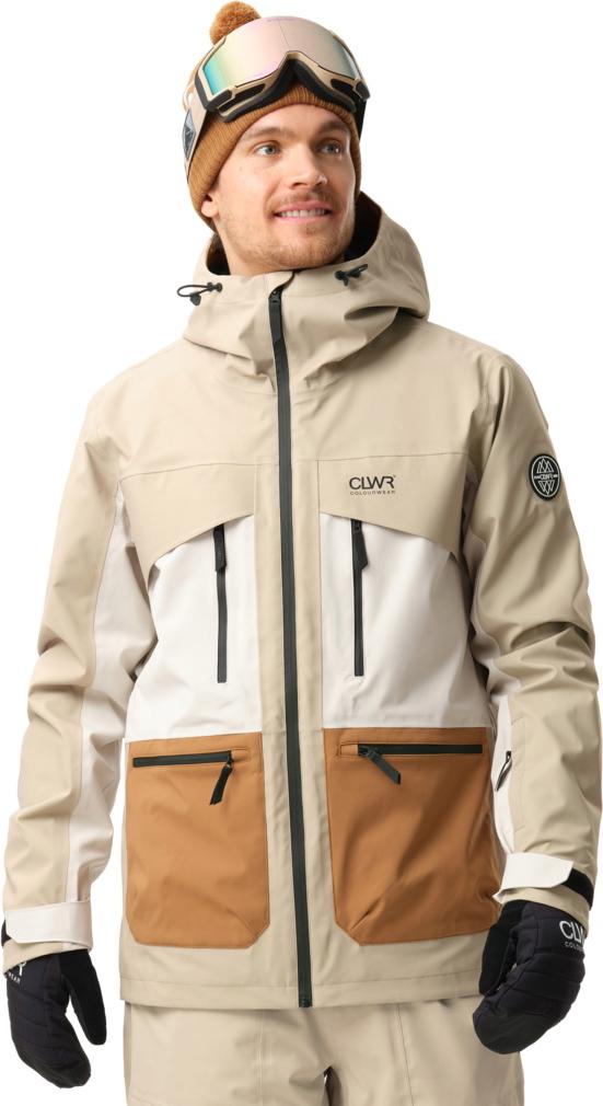 Colourwear Herren Transfer Jacket 3L Shell Jacke Sand : L Größe: L