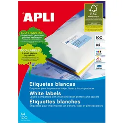 Apli, Etiketten, Labels Round corners 64 x 33.9mm