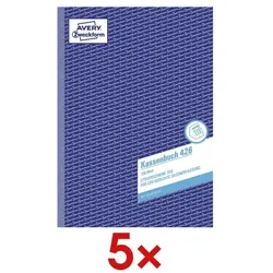 Avery Zweckform AKTION: 5x Formularbuch »Kassenbuch 426 (Steuerschiene 300)« weiß, 21x29.7 cm