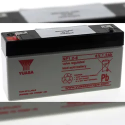 Powery YUASA Bleiakku NP1.2-6