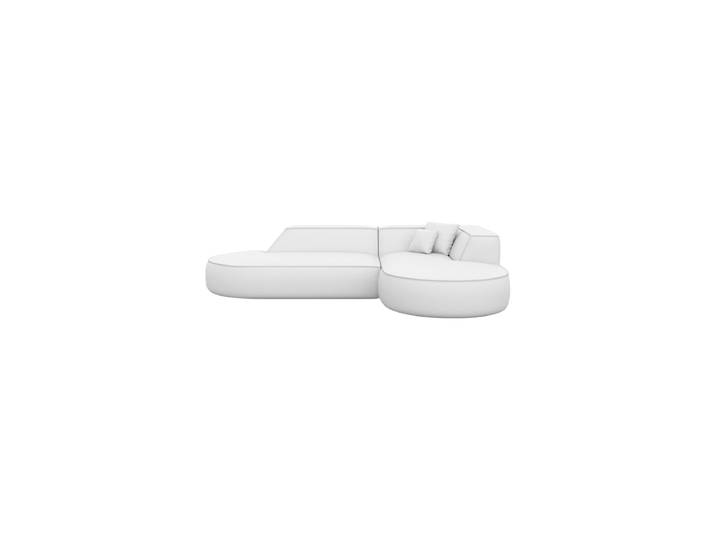 4-Sitzer Design Echtleder Ecksofa „Lorenza Lounge“ Echtleder White BLOOMINGLOFT Collection